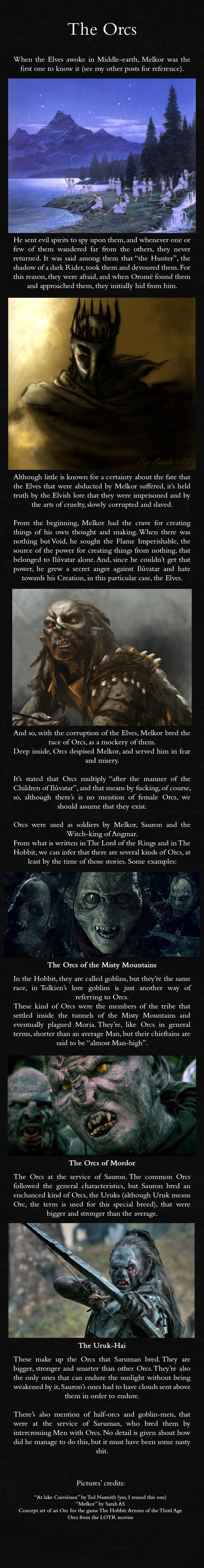 Orcs - J.R.R. Mythology