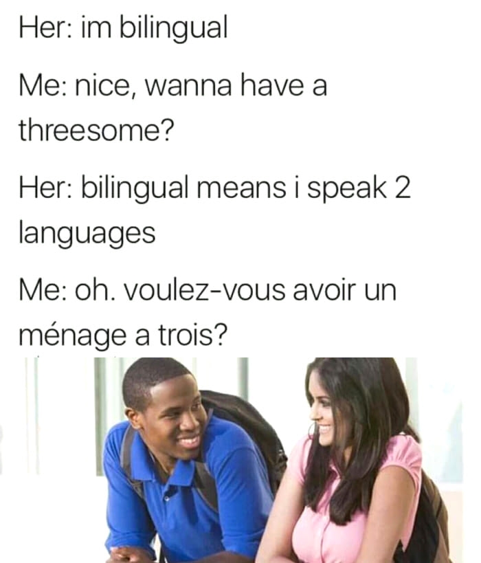 Bilingual? nice..