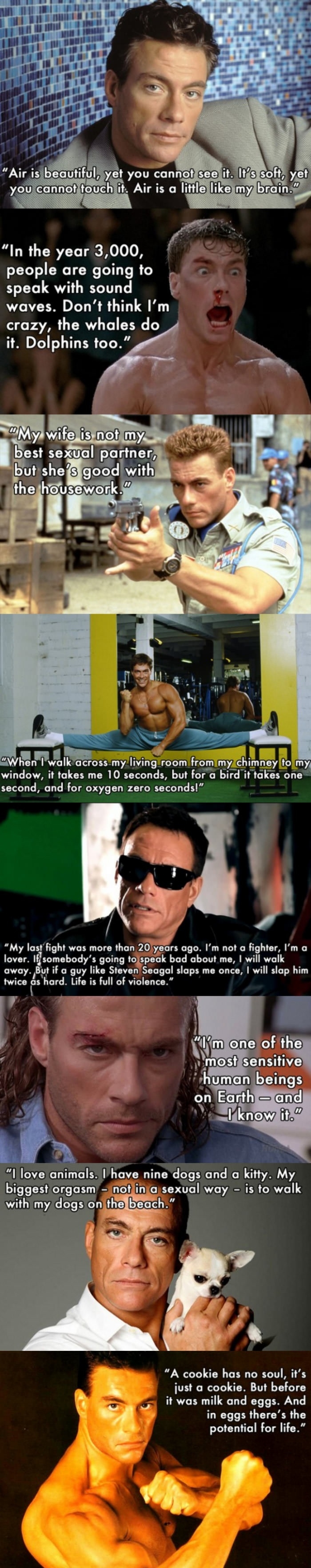 Things Jean-Claude van Damme said