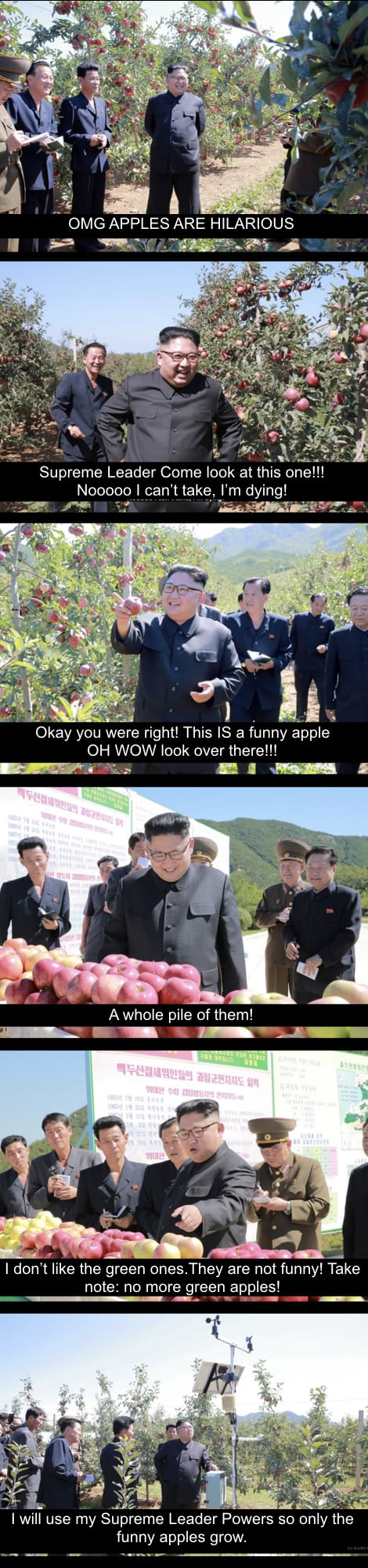 Red apples are hilarious