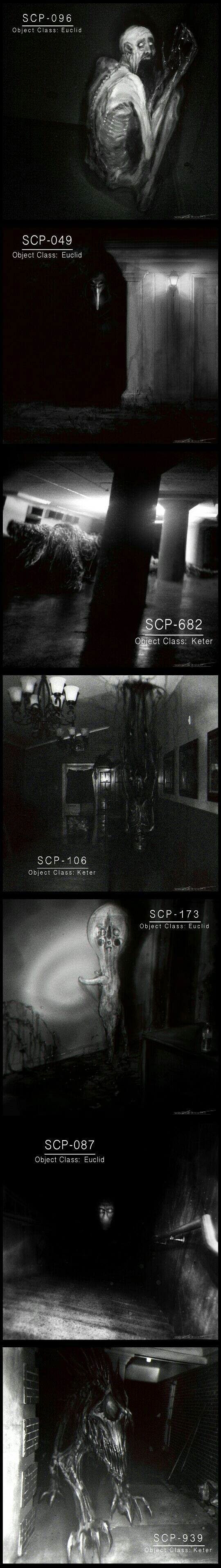 Creepy SCP monsters by Cinemamind