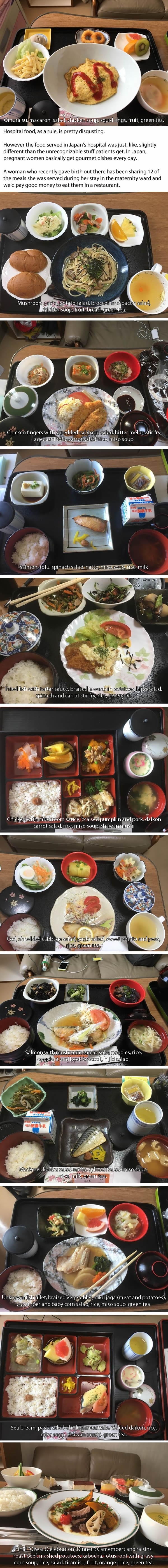 Woman who gave birth in Japan shares the food she had in the hospital