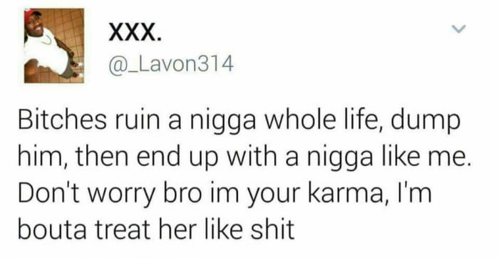 Karma b*tch!