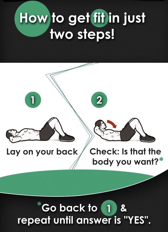 How to get fit in just two steps!