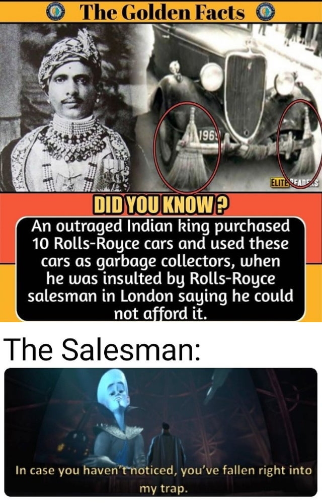 Indian king purchased a Rolls Royce