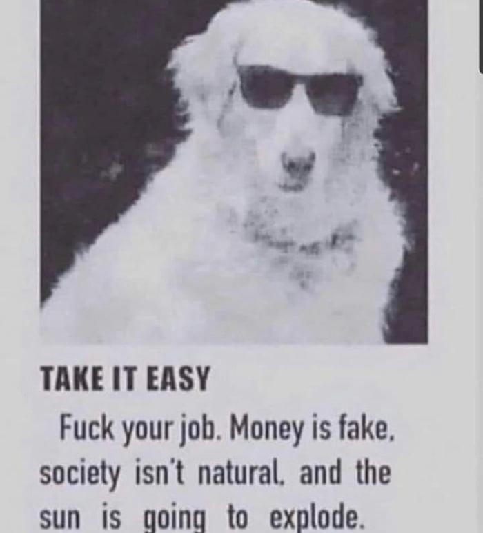 Take it easy