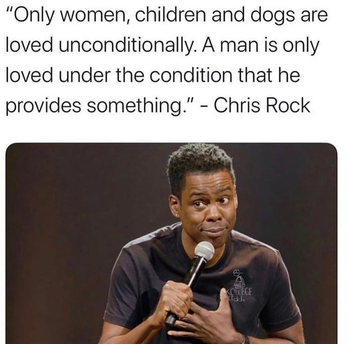 Only loved if he provides something