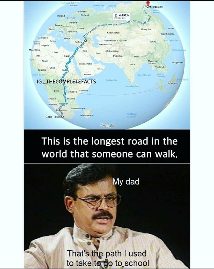 The path I used to take to go to school