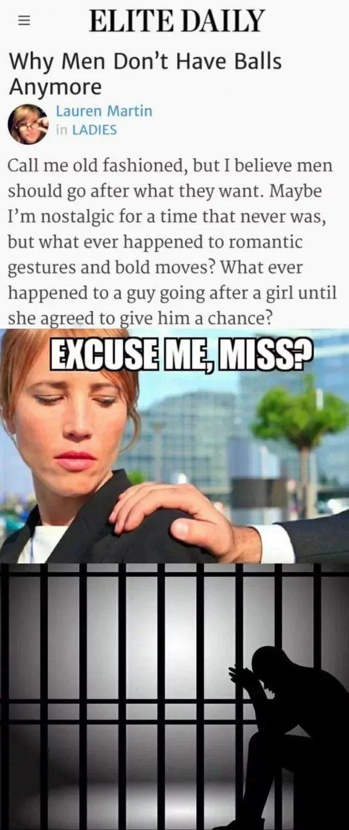 Why men don't have balls anymore