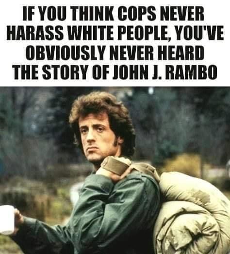 Cops harassing white people