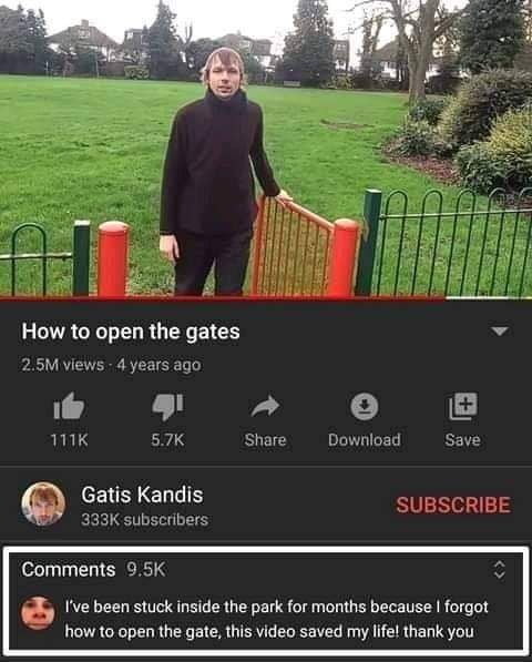 How to open the gates