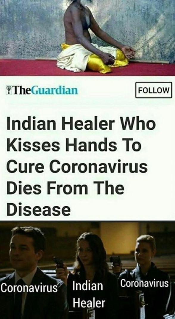 Indian healer dies from coronavirus
