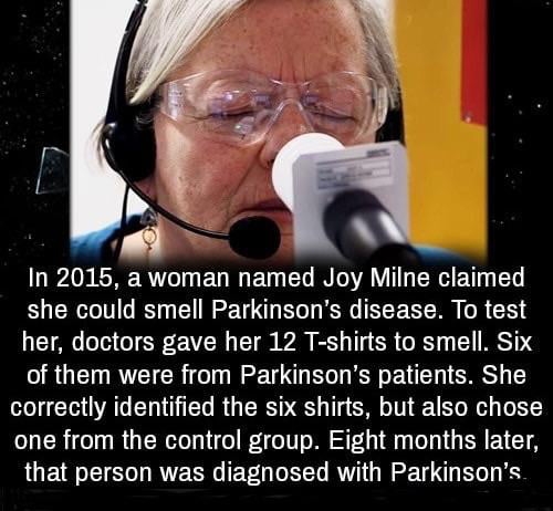 Woman can smell Parkinsons disease