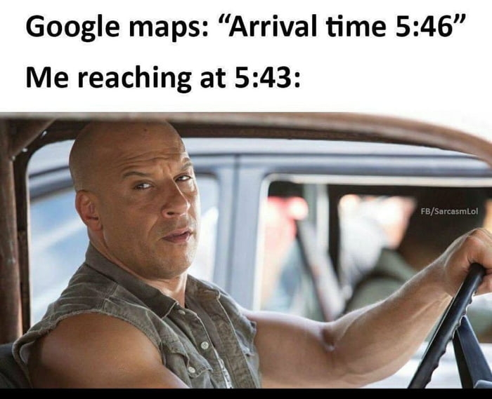 Google arrival time