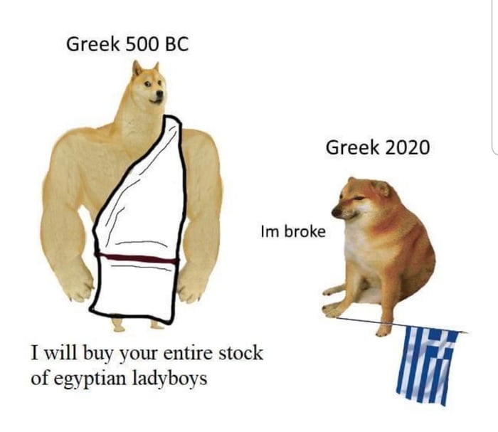 Greeks then and now