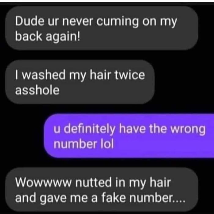 Wrong number