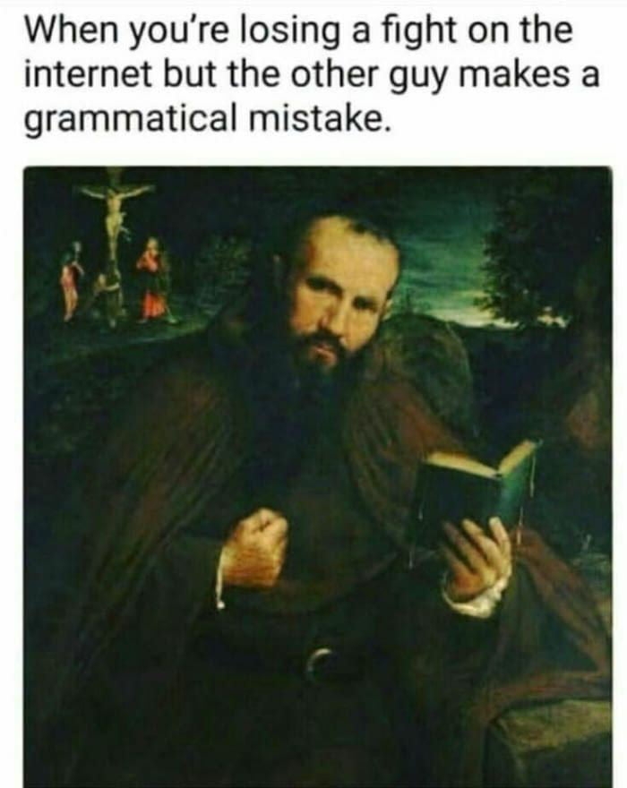 When you're losing a fight on the internet