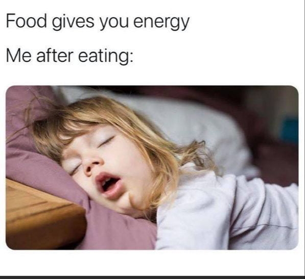 Food gives you energy