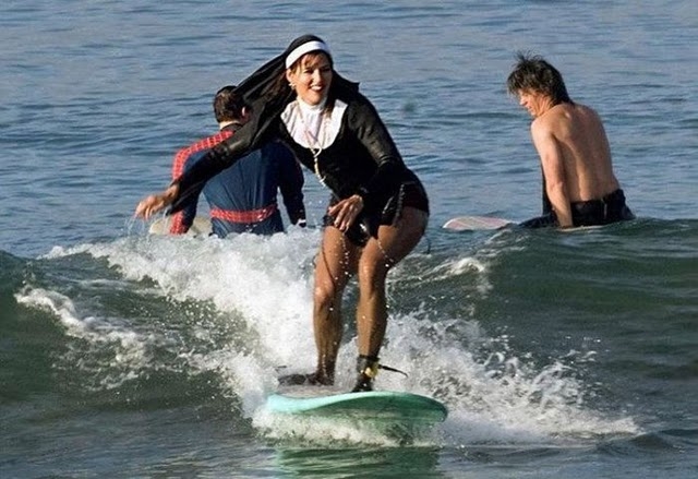 Nun Surfing