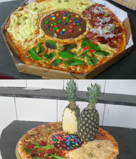 Unusual pizzas
