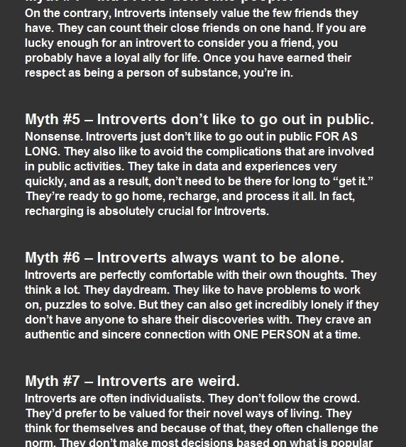 Myths About Introverts