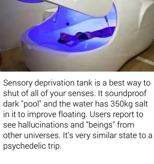 sensory deprivation tank hallucination