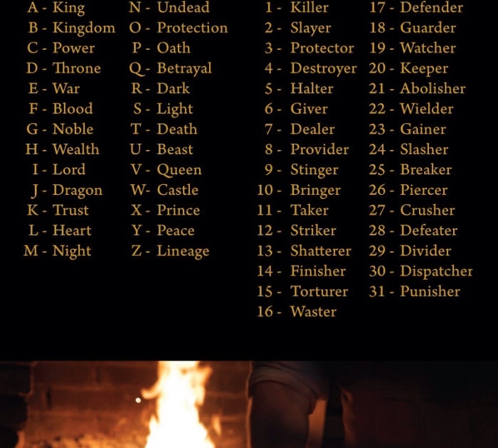 legendary sword names