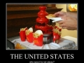 Redneck ketchup fountain