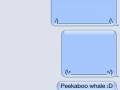 Peekaboo whale