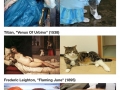 Cats imitating art