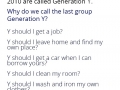 The latest geeneration