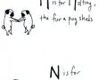 Cute Pug Alphabets