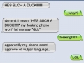Phone doesn't let me swear!