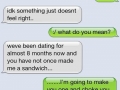 How I told my gf I was hungry