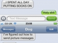 New texts from dog!