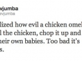 Evil chicken omelette