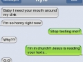 I'm in church!