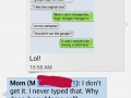 Texted mom a funny pic