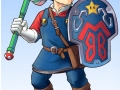 Mario with Link's weapons