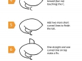 How to draw a shark