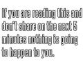 Absolutely Nothing!