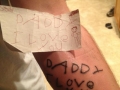 Daddy's new tattoo