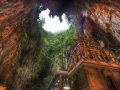 A temple deep in a cave
