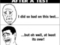 After a test