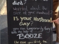 Booze helps!
