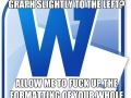 Scumbag Microsoft Word