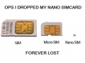Dropped my nano sim card