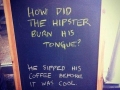 Coffee shop sign