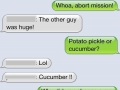 So I got this text..