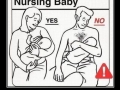 Nursing a baby